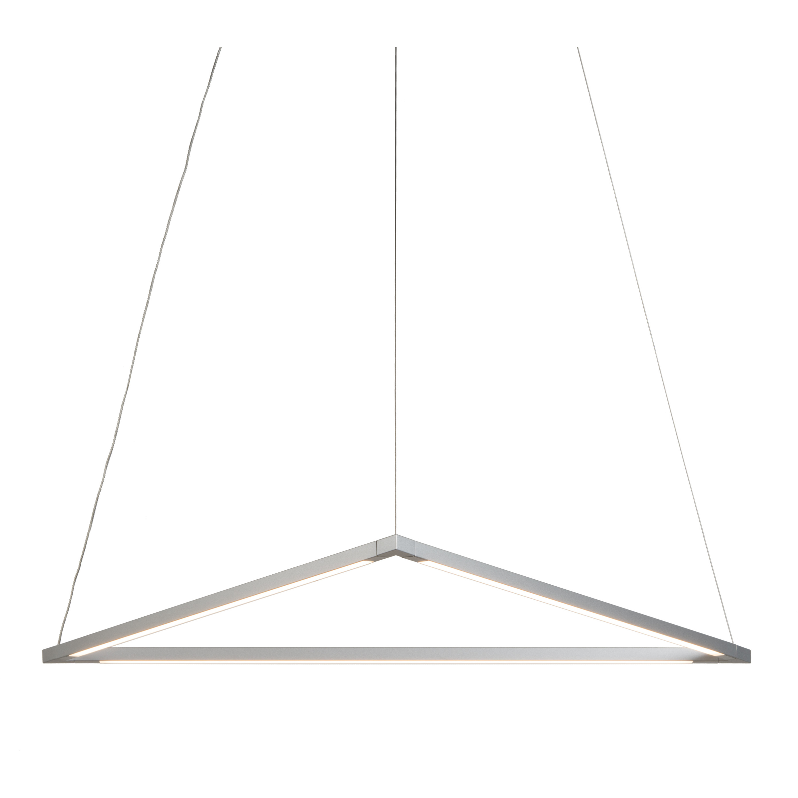 Z-Bar LED 22.88 inch Silver Pendant Ceiling Light, Triangle